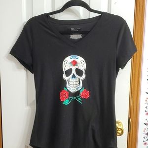 NoBo black shirt with Cinco de Mayo pattern